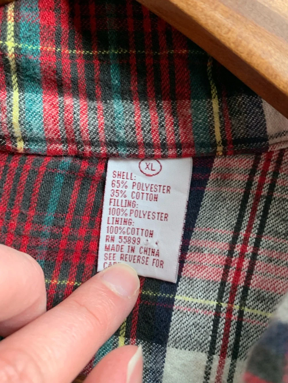 Southern classics 90s Utility Vest with Plaid Lining